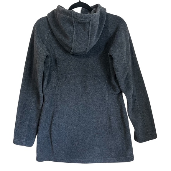 Women's Columbia Benton Springs II Long Fleece Hooded Zip Jacket Grey Size Small - Picture 4 of 9